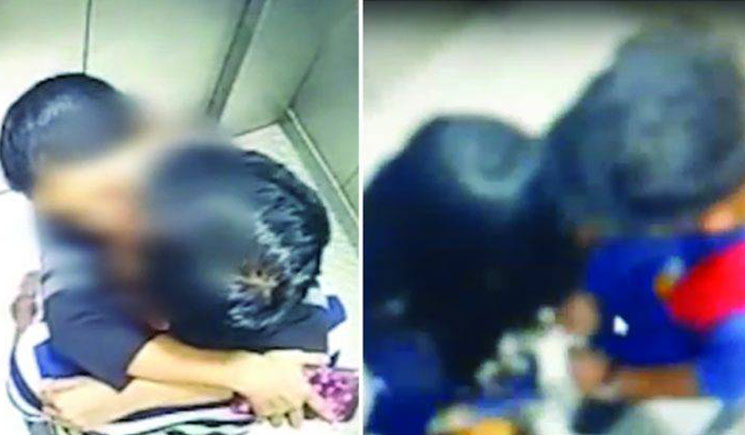 লিফটে যৌনতায় মত্ত যুবক-যুবতী, ভিডিও ভাইরাল