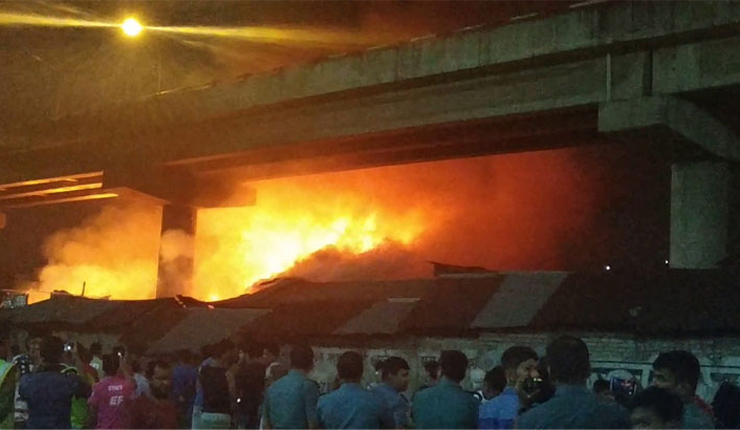 খিলগাঁও বাজারে অগ্নিনির্বাপণের মিটিং ছিল আজ, তার আগেই আগুন