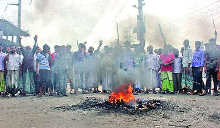 পাটকল শ্রমিকদের তৃতীয় দিনের ধর্মঘট চলছে