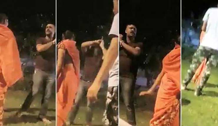 নারীকে বাজে ইঙ্গিত ,বেল্ট দিয়ে পেটাল পুলিশ