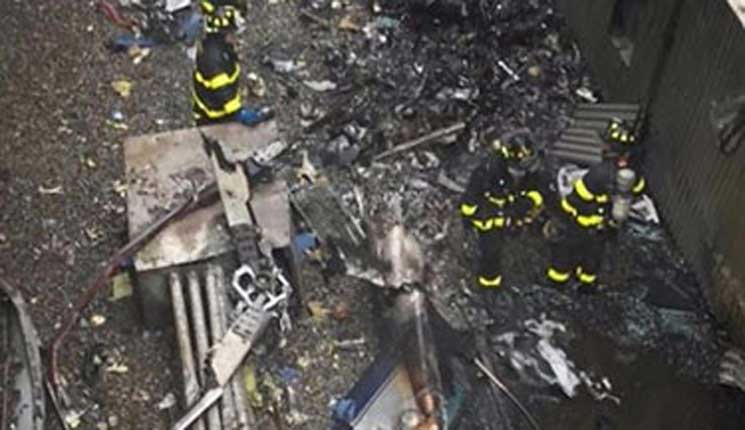 নিউ ইয়র্কে আকাশচুম্বী ভবনে হেলিকপ্টার বিধ্বস্ত, আতঙ্ক