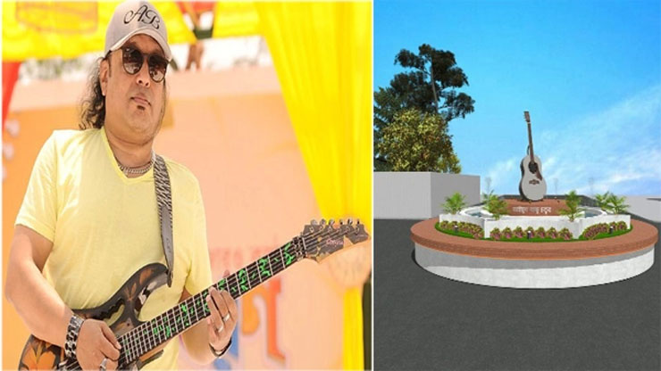 নির্মিত হচ্ছে আইয়ুব বাচ্চু চত্বর, থাকবে রুপালি গিটারও