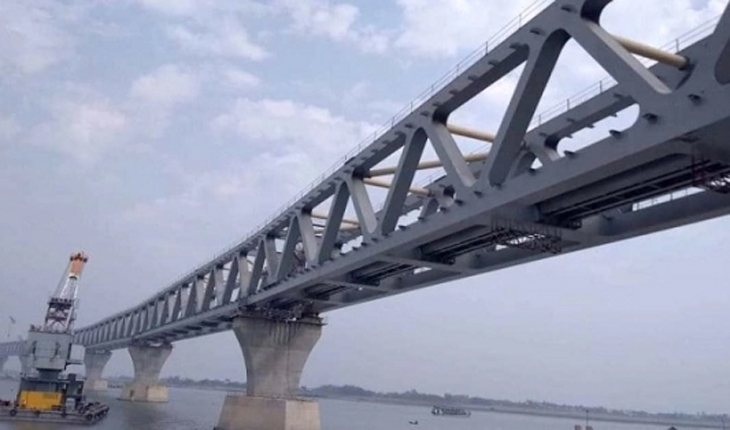 বসল ১৪তম স্প্যান, দৃশ্যমান ২১০০ মিটার