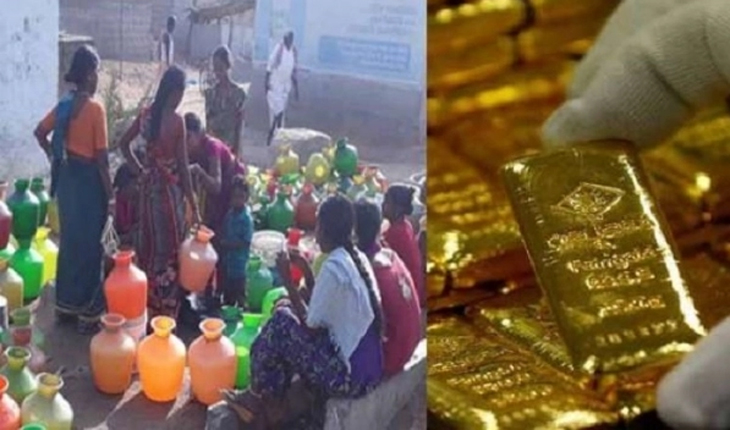 যে গ্রামে মাটি খুঁড়লে পানির বদলে মেলে স্বর্ণ!