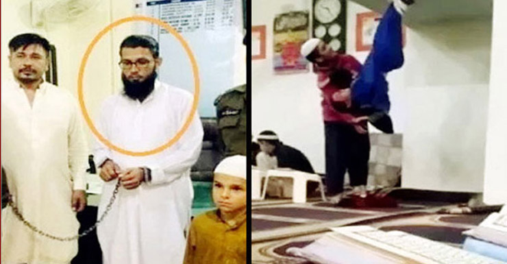 মাদ্রাসাছাত্রকে উল্টো দিকে ঝুলিয়ে মারধর!