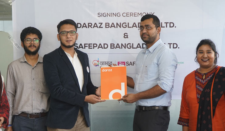 সেইফপ্যাড বাংলাদেশের সাথে চুক্তি দারাজের