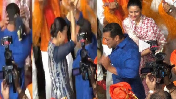 গণেশ বিসর্জনে সালমানের অস্থির ড্যান্স! (ভিডিও)