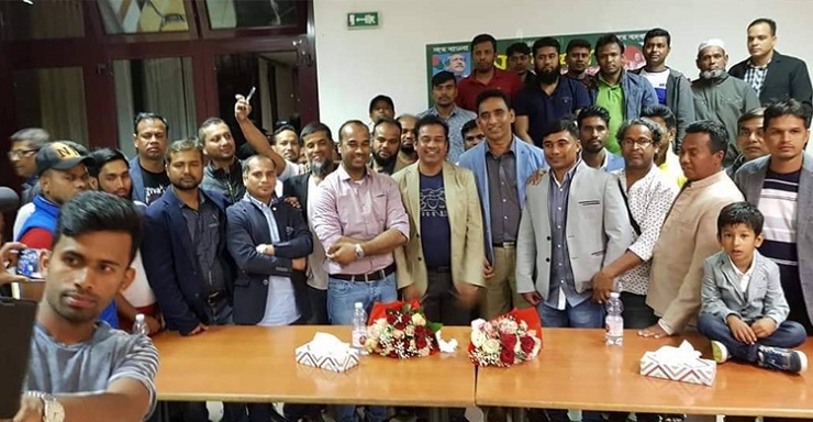 ভেনিসে আওয়ামী লীগ নেতাকে সংবর্ধনা