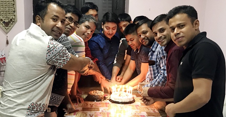 স্পেন ছাত্রলীগের শেখ হাসিনার জন্মদিন পালন