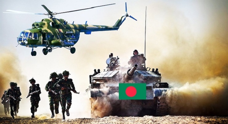 দক্ষিণ এশিয়ায় সামরিক শক্তিতে ৩য় বাংলাদেশ