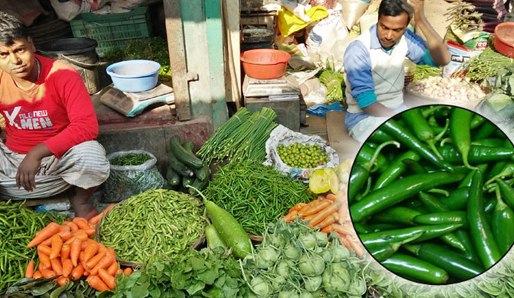 ঝাল বেড়েছে মরিচের
