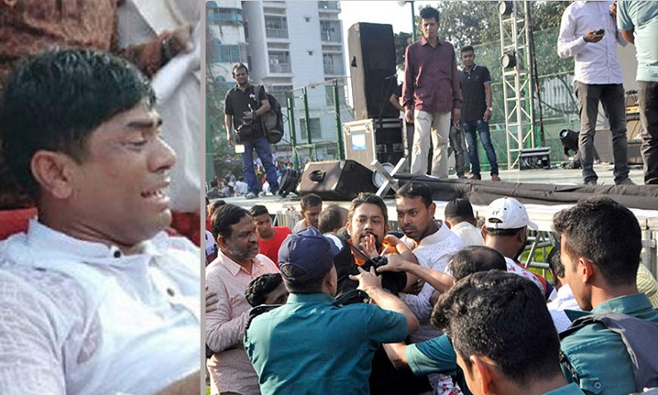 হাজী সেলিমের হাতে লাঞ্ছিত ওয়ার্ড কাউন্সিলর মানিক!