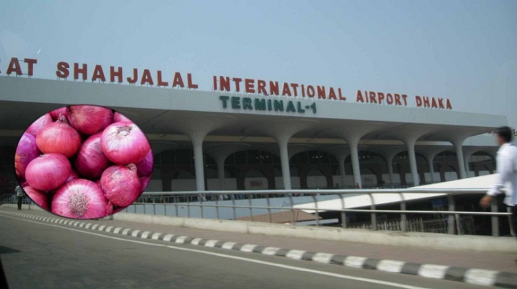 শাহজালালে বিমান থেকে পেঁয়াজ নামাতে ব্যাপক প্রস্তুতি