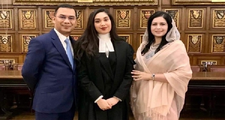 ব্যারিস্টার হলেন তারেক কন্যা জাইমা