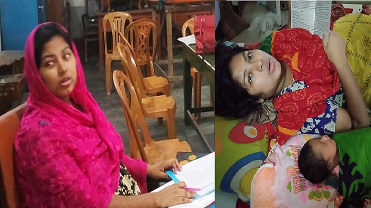 নবজাতককে সাথে নিয়ে পরীক্ষার দিলেন মা