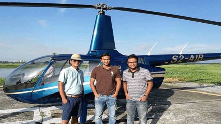 আর হেলিকপ্টারে চড়বেন না সাকিব
