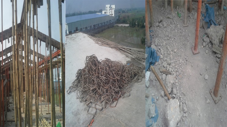 গজারিয়ায় নির্মাণের কয়েক দিন পরেই ধসে পড়ল কলেজের ছাদ