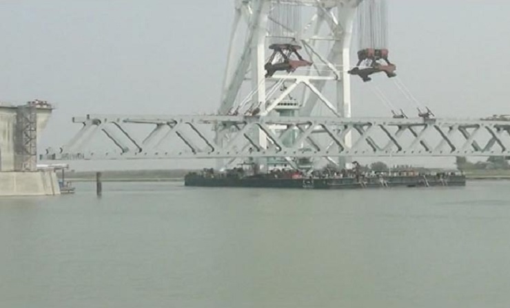 পদ্মা সেতুর ৩৯০০ মিটার দৃশ্যমান