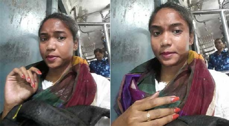 চলন্ত ট্রেনে নারীর গায়ে এসে পড়ল প্যাকেট ভর্তি প্রস্রাব!
