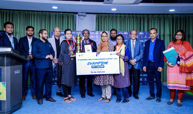 ৫ম ন্যাশনাল গার্লস প্রোগ্রামিং প্রতিযোগিতায় চ্যাম্পিয়ন বুয়েট ও রানার আপ জাহাঙ্গীরনগর বিশ্ববিদ্যালয়