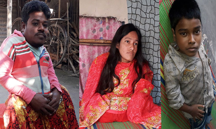 ৩ সন্তানকে নিয়ে দুশ্চিন্তায় দিন কাটে বাবা-মায়ের