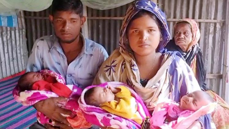 একসঙ্গে তিন সন্তানের প্রসবে খুশি, তবে দুশ্চিন্তায় বাবা-মা