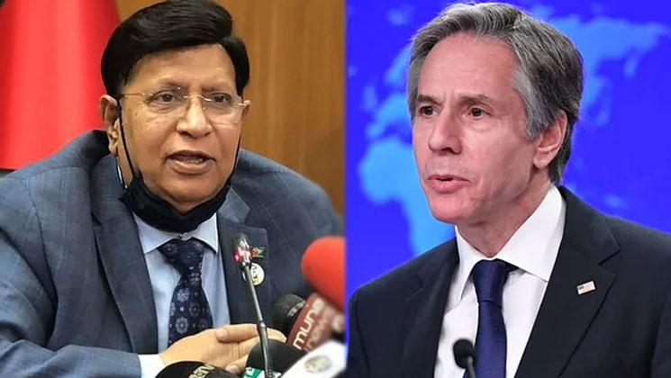 বাংলাদেশের পররাষ্ট্রমন্ত্রীকে যুক্তরাষ্ট্রের পররাষ্ট্রমন্ত্রীর ফোন