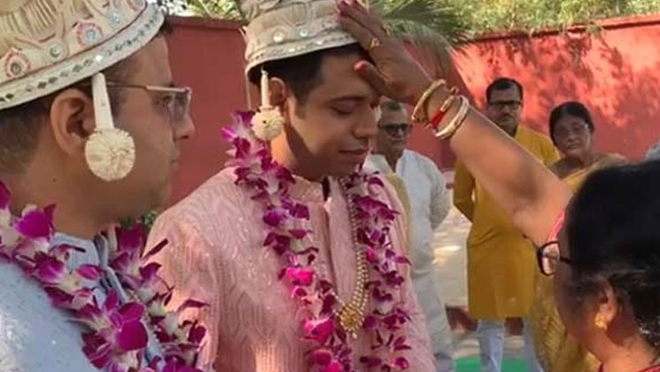 ভালবাসার স্বীকৃতি! পরিবারের সম্মতি নিয়েই প্রেমিককে বিয়ে কলকাতার সমকামী যুবকের