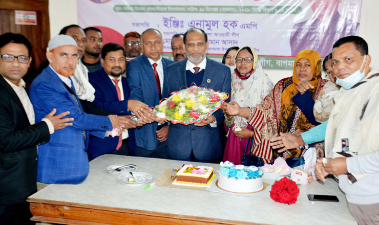 বর্ণাঢ্য আয়োজনে এমপি এনামুল হকের ৫৭ তম জন্মদিন পালিত