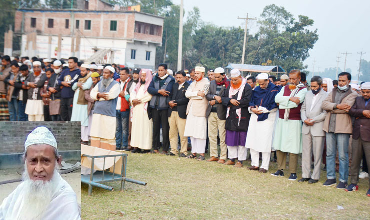 বাগমারায় এমপি এনামুল হকের মামার দাফন সম্পন্ন