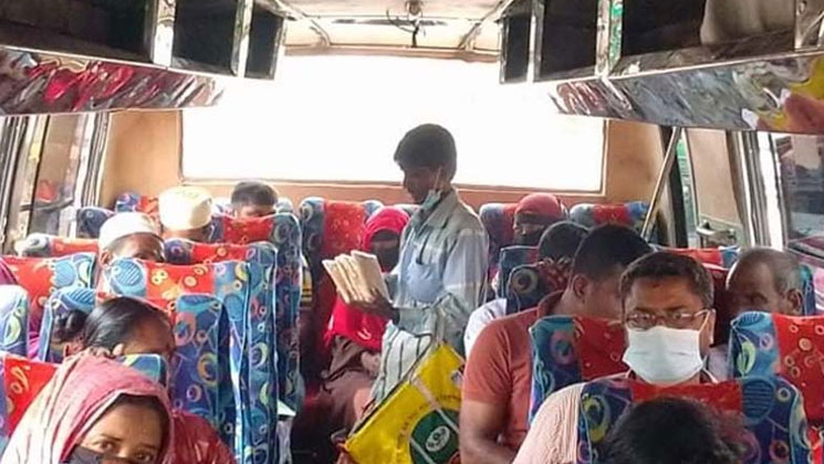 যত সিট তত যাত্রী নিয়ে চলবে বাস