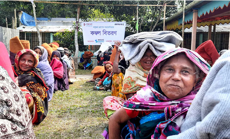 অসহায় শীতার্তদের মাঝে বসুন্ধরা গ্রুপের সহযোগিতা অব্যহত