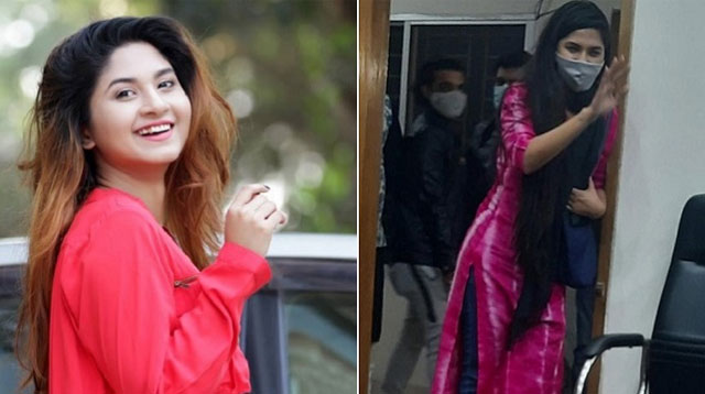 গভীর রাতে মদ্যপ অবস্থায় থানায় বন্ধুসহ স্পর্শিয়া