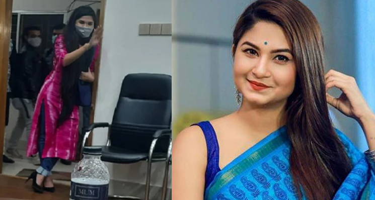 গভীর রাতে মদ্যপ অবস্থায় ধানমন্ডিতে পুরুষসহ নায়িকা স্পর্শিয়া আটক (ভিডিও)