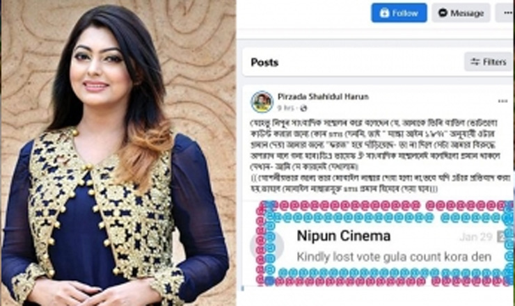 এবার নিপুণের স্ক্রিনশট ফাঁস করলেন পীরজাদা হারুন
