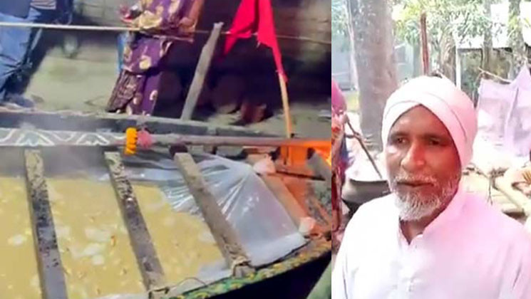পীরের বাড়িতে নৌকায় ভেজানো দুধ চিতই, খেলেই পূরণ হয় মনের আশা!