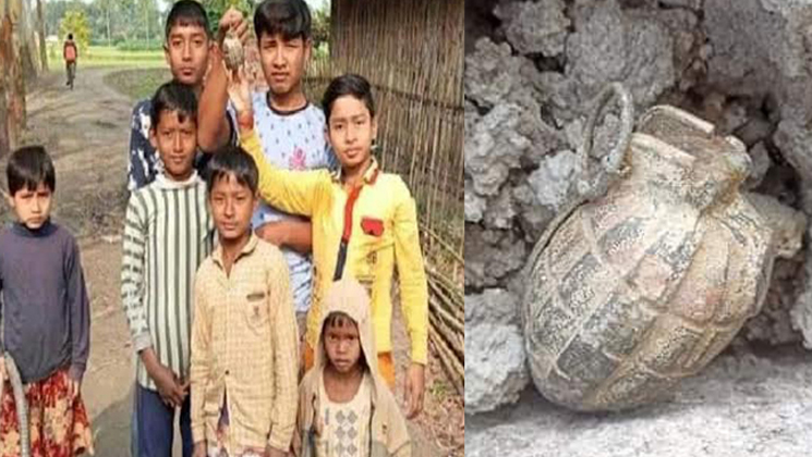 বল ভেবে হ্যান্ড গ্রেনেড নিয়ে খেলছিল শিশুরা