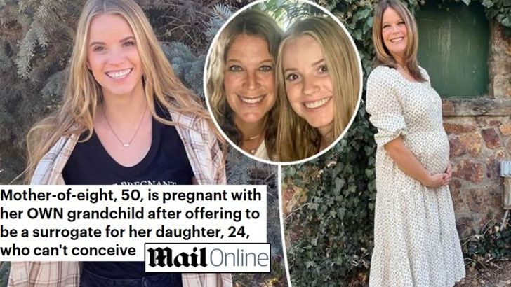 নাতনির জন্ম হবে নানির গর্ভে!