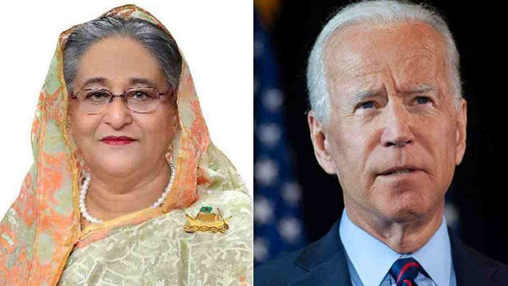 শেখ হাসিনাকে বাইডেনের চিঠি