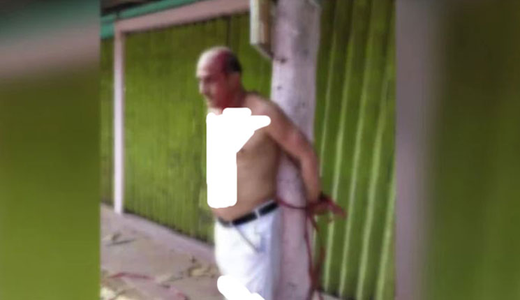 আওয়ামী লীগ নেতাকে গাছের সঙ্গে বেঁধে মারধর, ছবি ভাইরাল