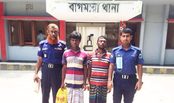 বাগমারায় পুলিশের পৃথক অভিযানে মাদকসহ ২জন গ্রেপ্তার  