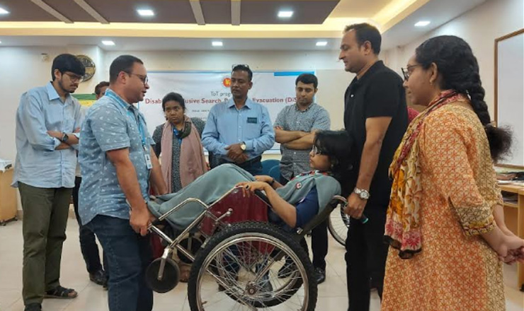 দুর্যোগে প্রতিবন্ধী ব্যক্তিদের অনুসন্ধান, উদ্ধার ও নিরাপদ স্থানান্তর বিষয়ক ১ম টিওটি সম্পন্ন