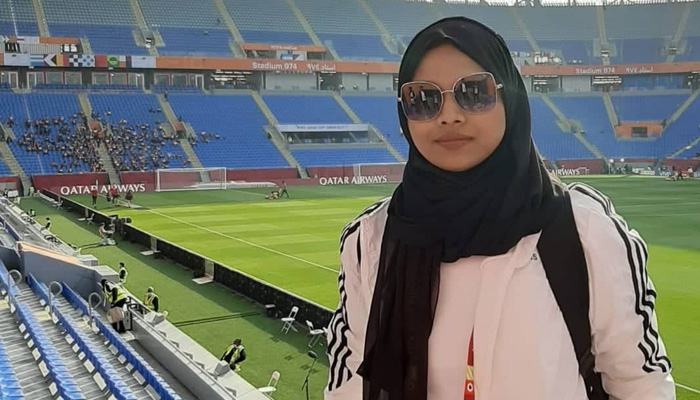 কাতার বিশ্বকাপের স্টেডিয়ামে বাংলাদেশি নারী ডাক্তার 