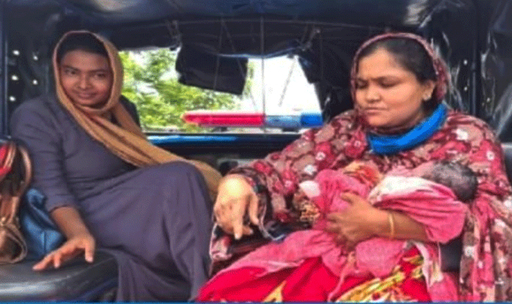 পদ্মা সেতুর জাজিরা প্রান্তে সন্তানের জন্ম দিলেন হাসি