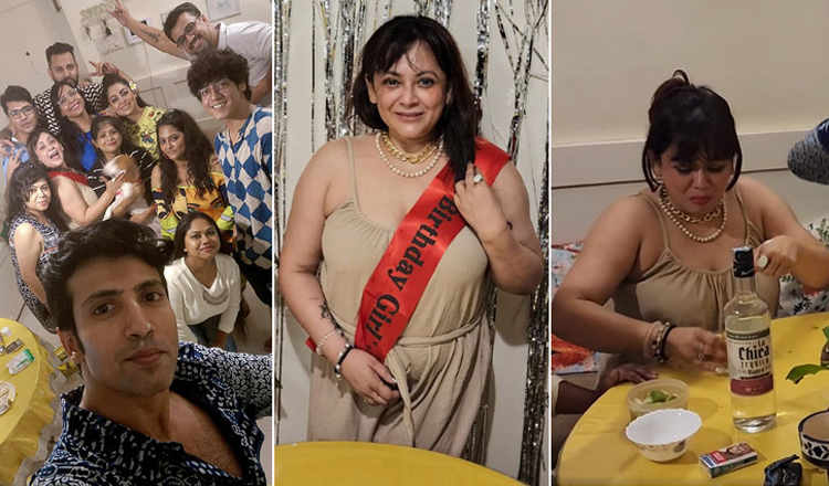 শ্রীলেখার জন্মদিনে মদ পার্টি