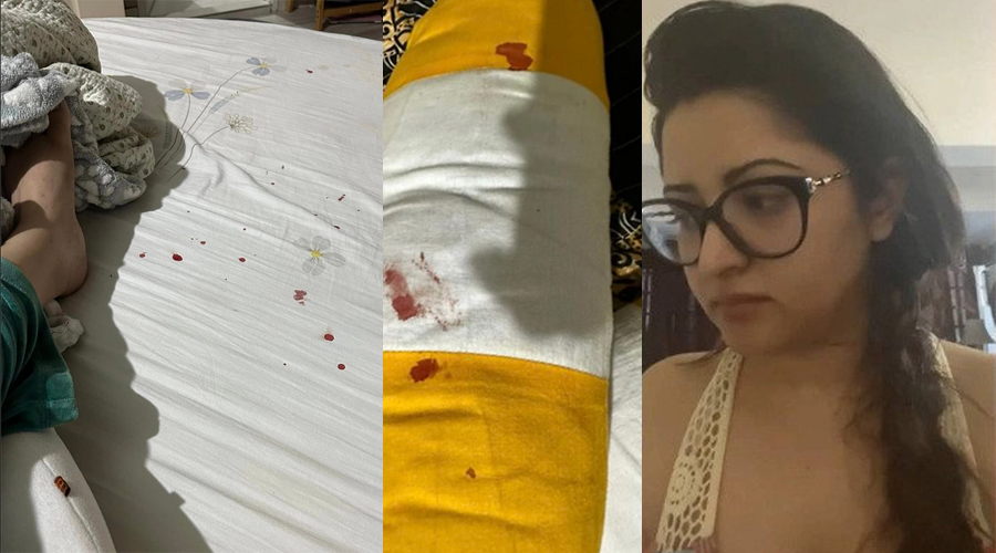 রক্তমাখা বিছানা বালিশ, কী হয়েছে পরীমনির?