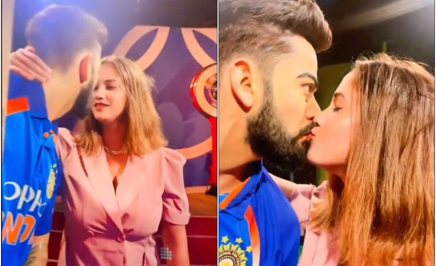 কোহলিকে প্রকাশ্যে চুমু দিলেন ভক্ত, ভিডিও ভাইরাল