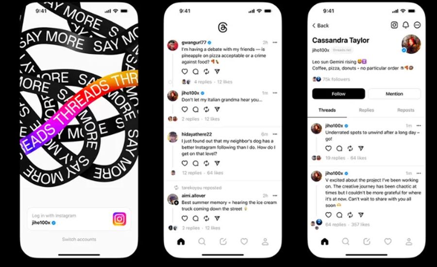 মাত্র ১২ ঘণ্টায় ৩ কোটি গ্রাহক পেল জাকারবার্গের নতুন অ্যাপ ‘থ্রেডস’