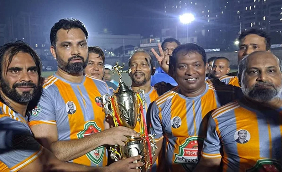 বিএনপির প্রীতি ফুটবল ম্যাচে মিরপুর একাদশ চ্যাম্পিয়ন