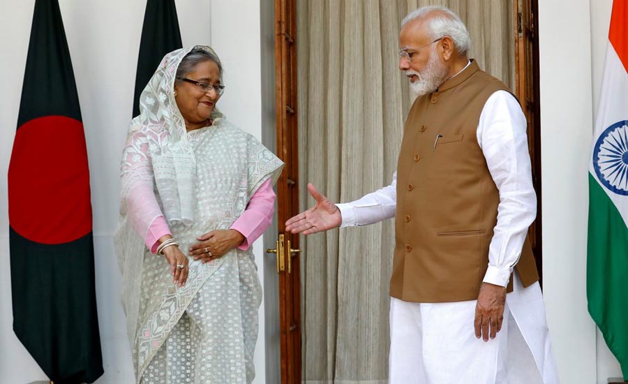 শেখ হাসিনাকে সরকারি বাসভবনে আপ্যায়ন করাবেন মোদি